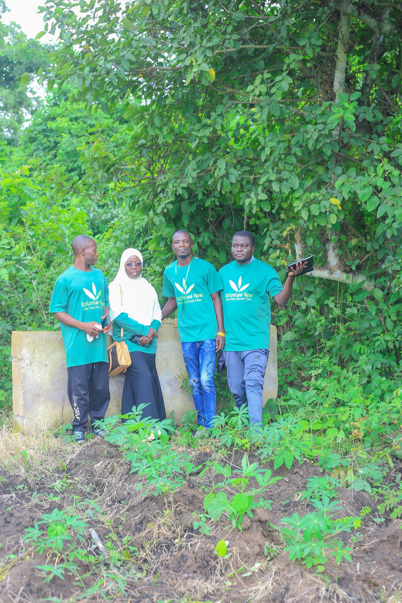 ExploreLand Farms team on site